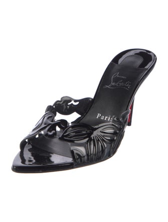 Christian Louboutin Patent Leather Slides