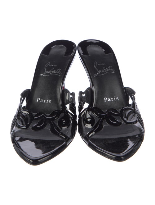 Christian Louboutin Patent Leather Slides