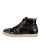 Christian Louboutin Spike Accents Leather Sneakers