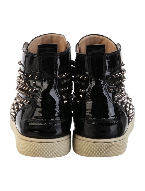 Christian Louboutin Spike Accents Leather Sneakers