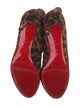 Christian Louboutin Ponyhair Animal Print Lace-Up Boots