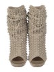Christian Louboutin Spike Accents Suede Lace-Up Boots