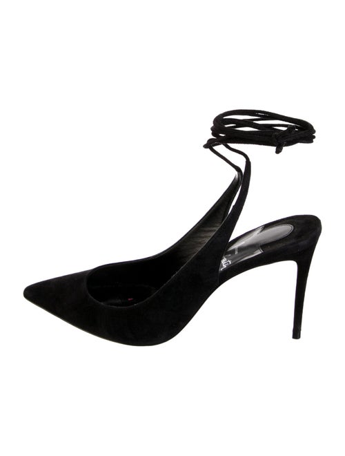 Christian Louboutin Suede Slingback Pumps