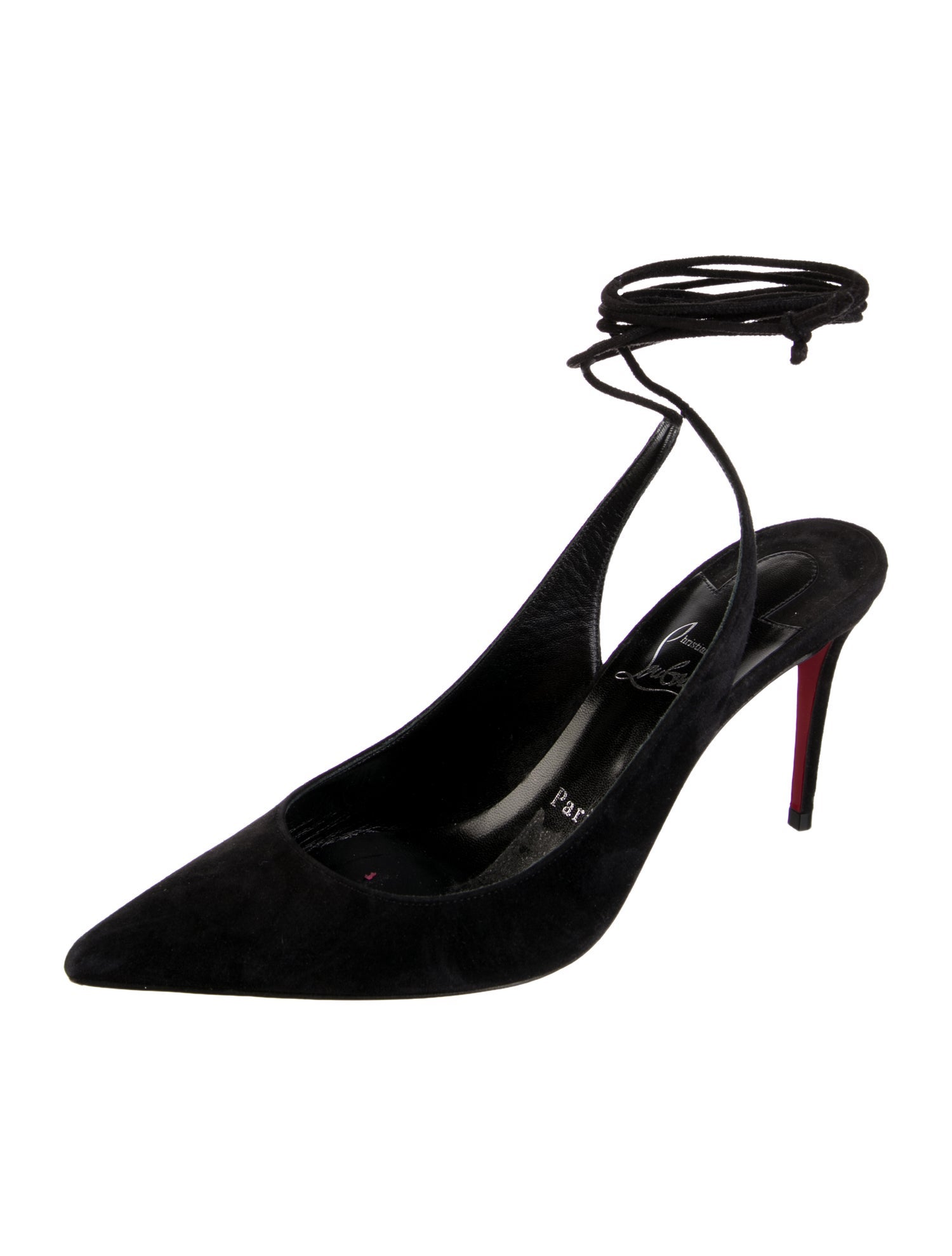 Christian Louboutin Suede Slingback Pumps
