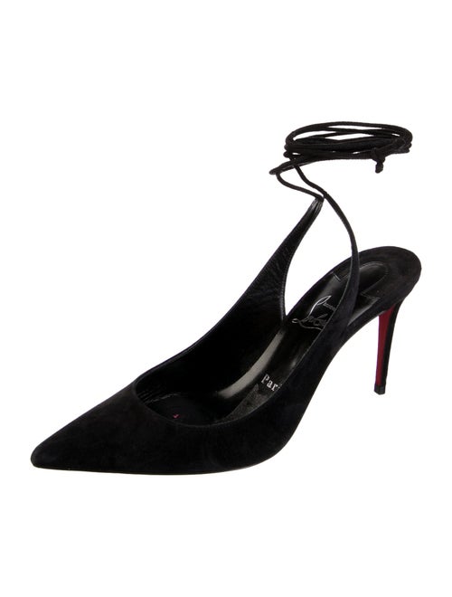 Christian Louboutin Suede Slingback Pumps