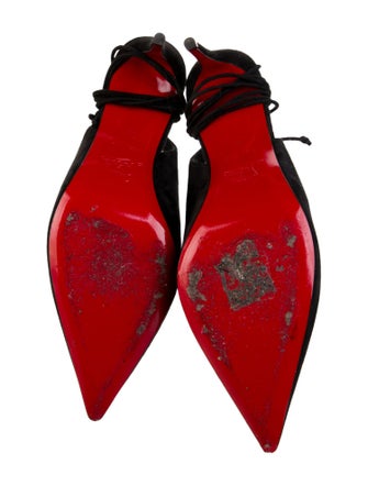 Christian Louboutin Suede Slingback Pumps