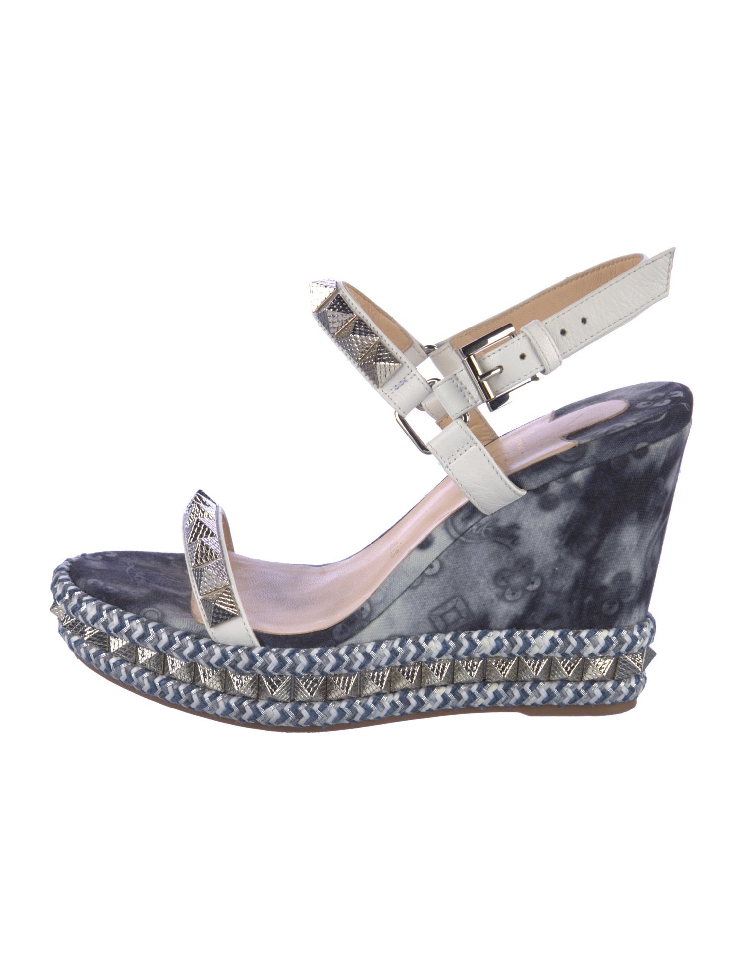 Christian Louboutin Canvas Animal Print Espadrilles