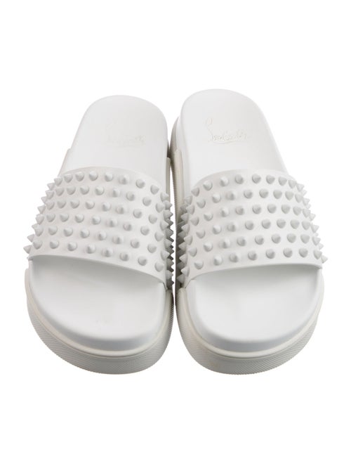 Christian Louboutin Spike Accents Rubber Slides
