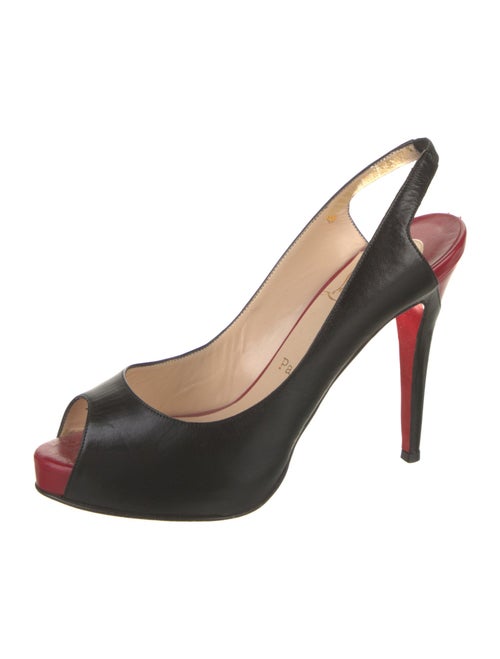 Christian Louboutin Leather Slingback Pumps