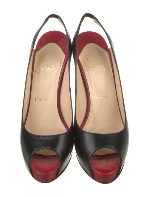 Christian Louboutin Leather Slingback Pumps