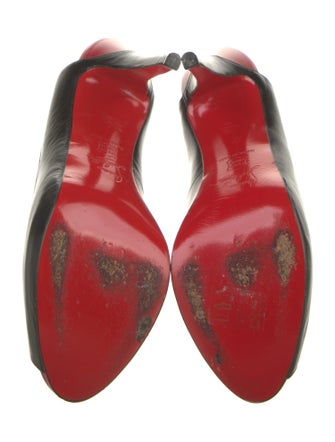Christian Louboutin Leather Slingback Pumps