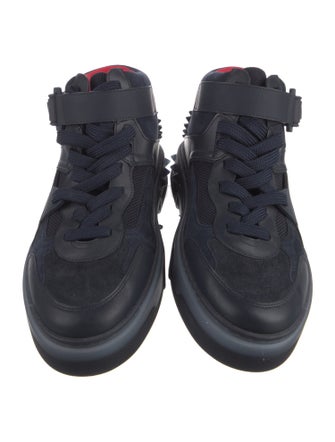 Christian Louboutin Suede Studded Accents Sneakers