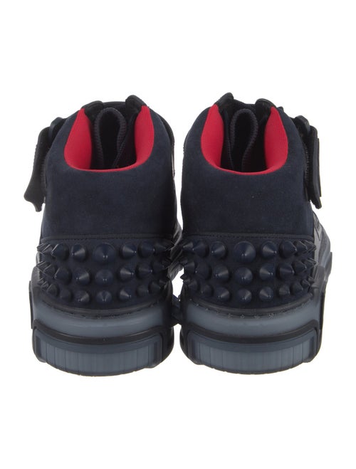 Christian Louboutin Suede Studded Accents Sneakers