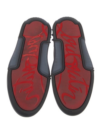 Christian Louboutin Suede Studded Accents Sneakers