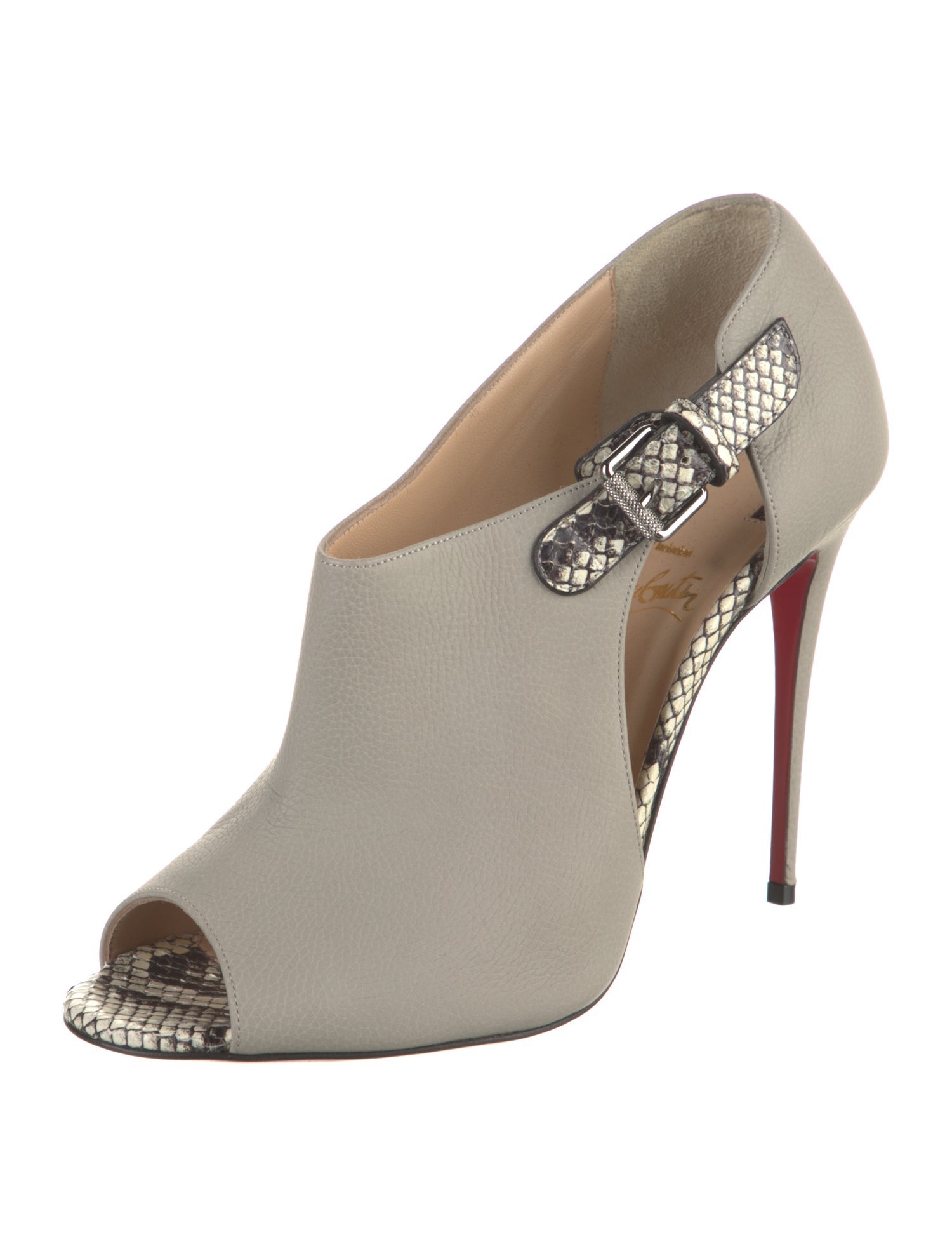 Christian Louboutin Leather Patterned Boots