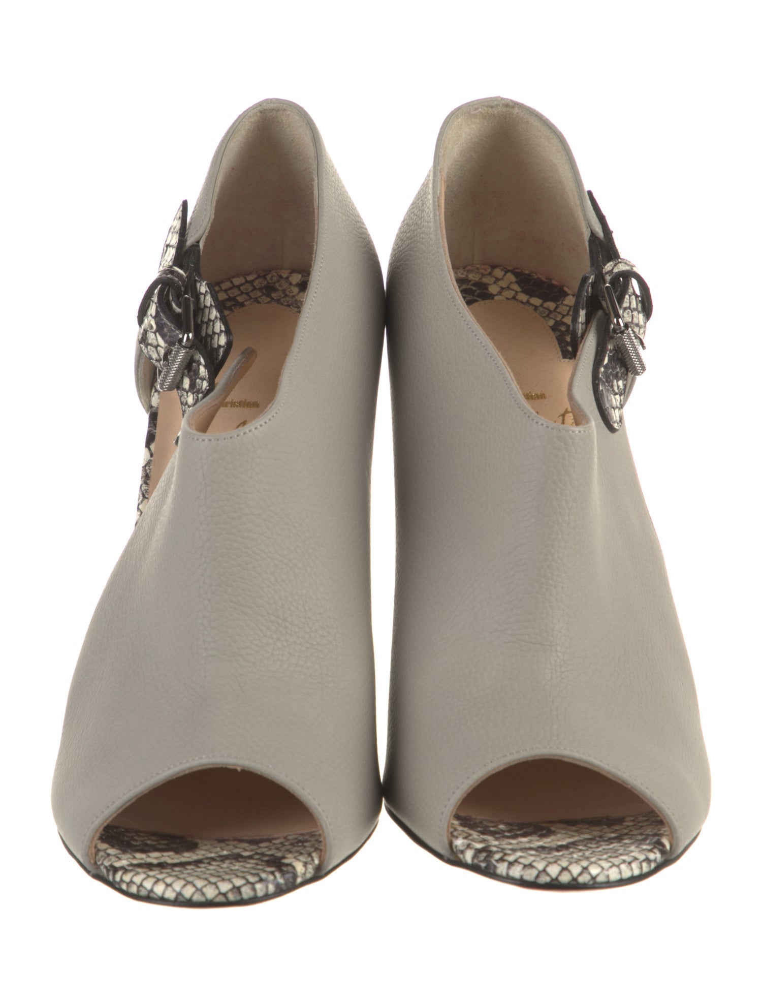 Christian Louboutin Leather Patterned Boots