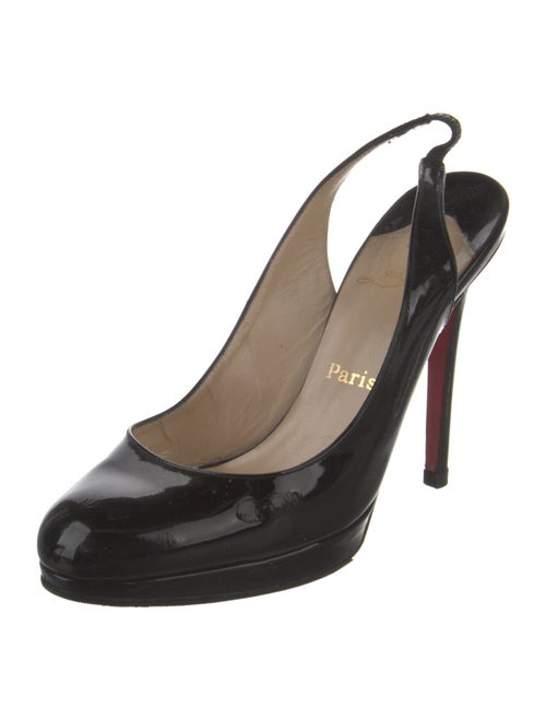 Christian Louboutin Patent Leather Slingback Pumps