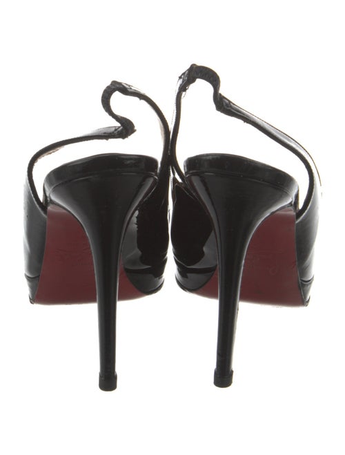 Christian Louboutin Patent Leather Slingback Pumps