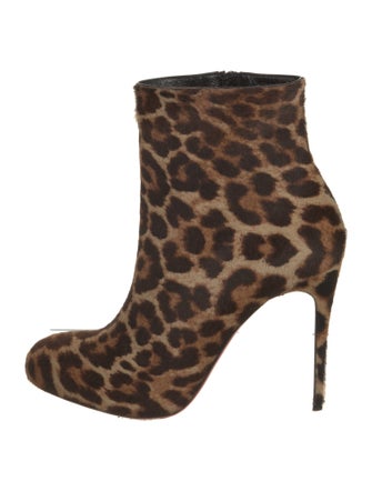 Christian Louboutin Ponyhair Animal Print Boots