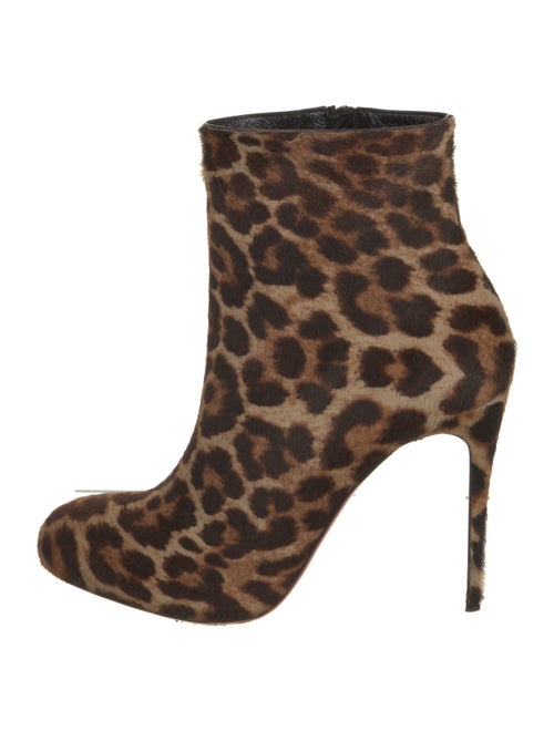 Christian Louboutin Ponyhair Animal Print Boots