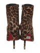 Christian Louboutin Ponyhair Animal Print Boots