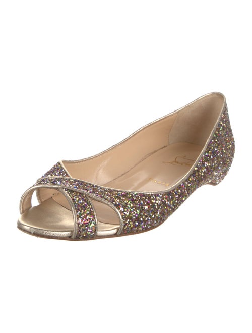 Christian Louboutin Glitter Flats