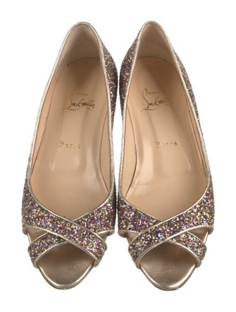Christian Louboutin Glitter Flats