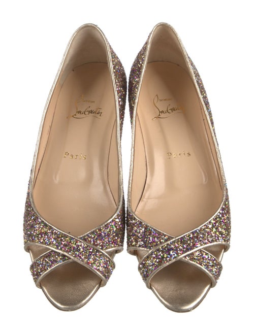 Christian Louboutin Glitter Flats
