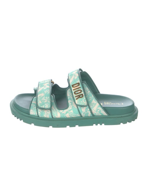 Christian Dior Rubber Floral Print Slides