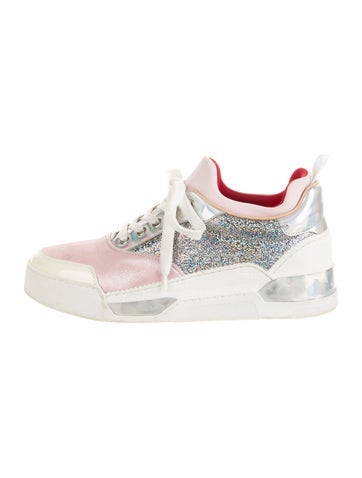 Christian Louboutin Sneakers Leather Glitter Accents IT 39 | 9