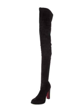 Christian Louboutin Suede Sock Boots