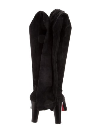 Christian Louboutin Suede Sock Boots