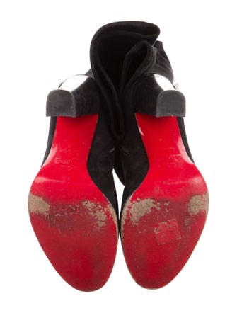 Christian Louboutin Suede Sock Boots