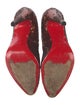 Christian Louboutin Satin Sequin Embellishments Pumps