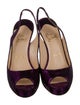 Christian Louboutin Suede Slingback Pumps