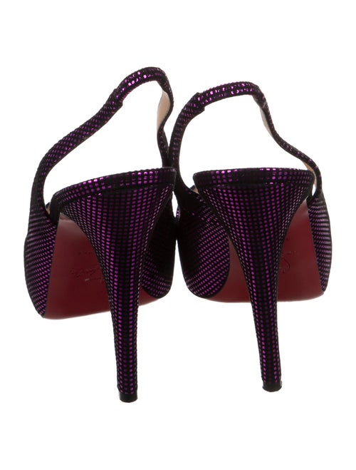 Christian Louboutin Suede Slingback Pumps