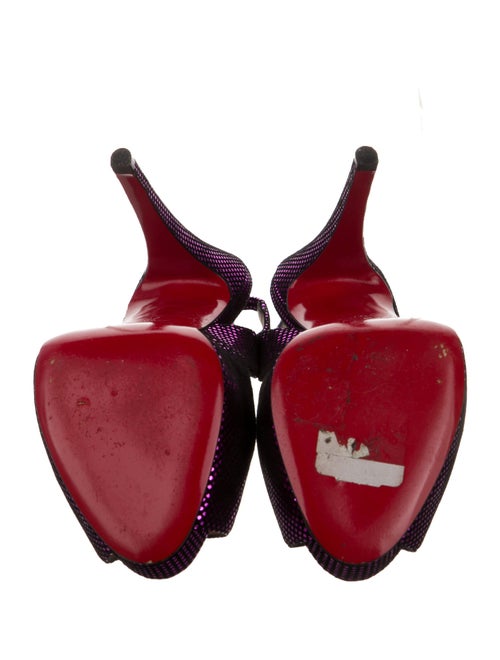 Christian Louboutin Suede Slingback Pumps