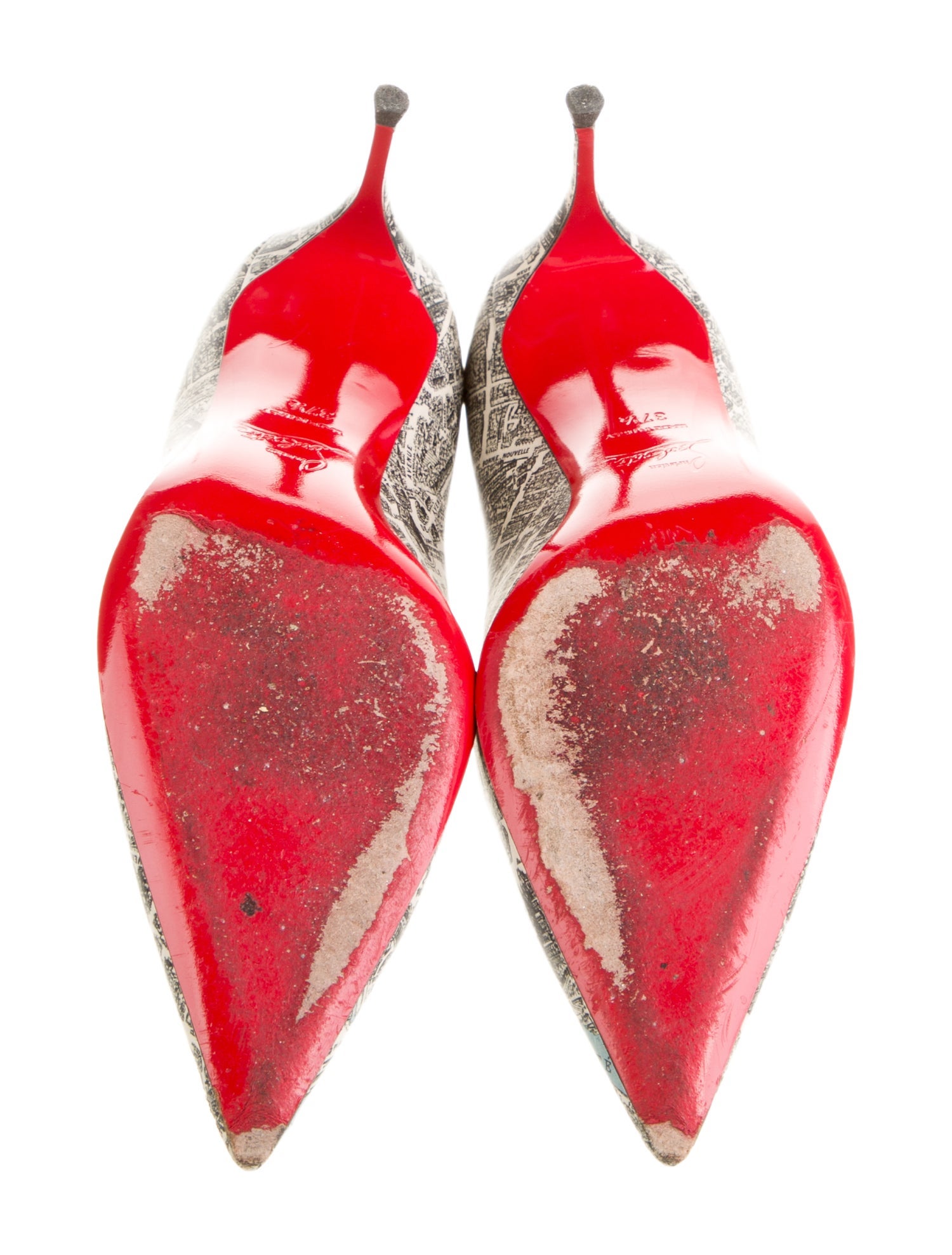 Christian Louboutin Leather Printed Pumps