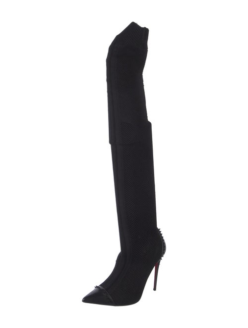 Christian Louboutin Spike Accents Studded Accents Sock Boots