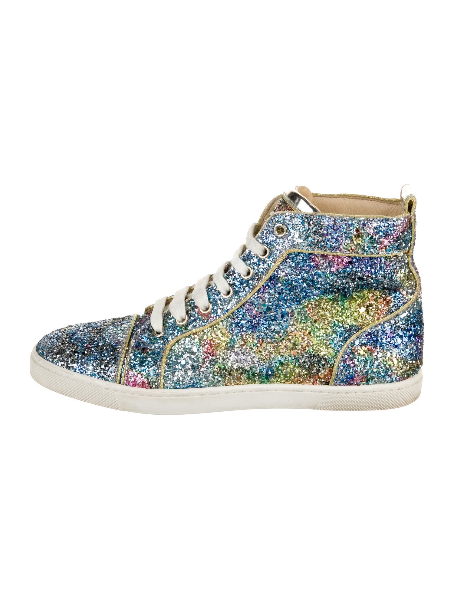 Christian Louboutin Glitter Printed Sneakers