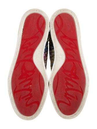 Christian Louboutin Glitter Printed Sneakers