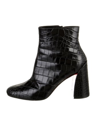 Christian Louboutin Embossed Leather Boots