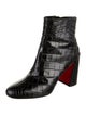 Christian Louboutin Embossed Leather Boots