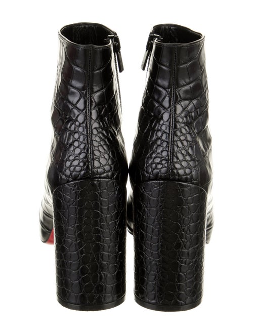 Christian Louboutin Embossed Leather Boots