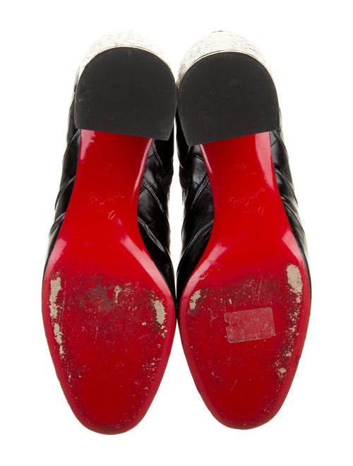 Christian Louboutin Embossed Leather Boots