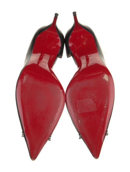Christian Louboutin Spike Accents Leather D'Orsay Pumps