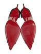 Christian Louboutin Spike Accents Leather D'Orsay Pumps