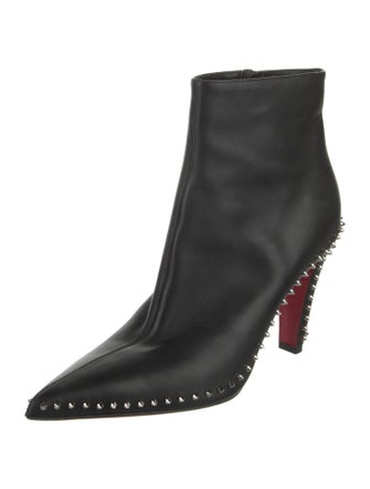 Christian Louboutin Spike Accents Leather Boots