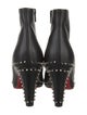 Christian Louboutin Spike Accents Leather Boots