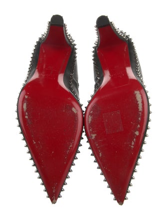 Christian Louboutin Spike Accents Leather Boots